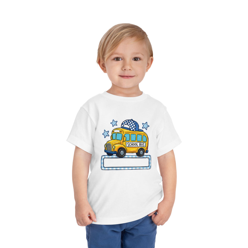 Yellow School Bus Name Shirt