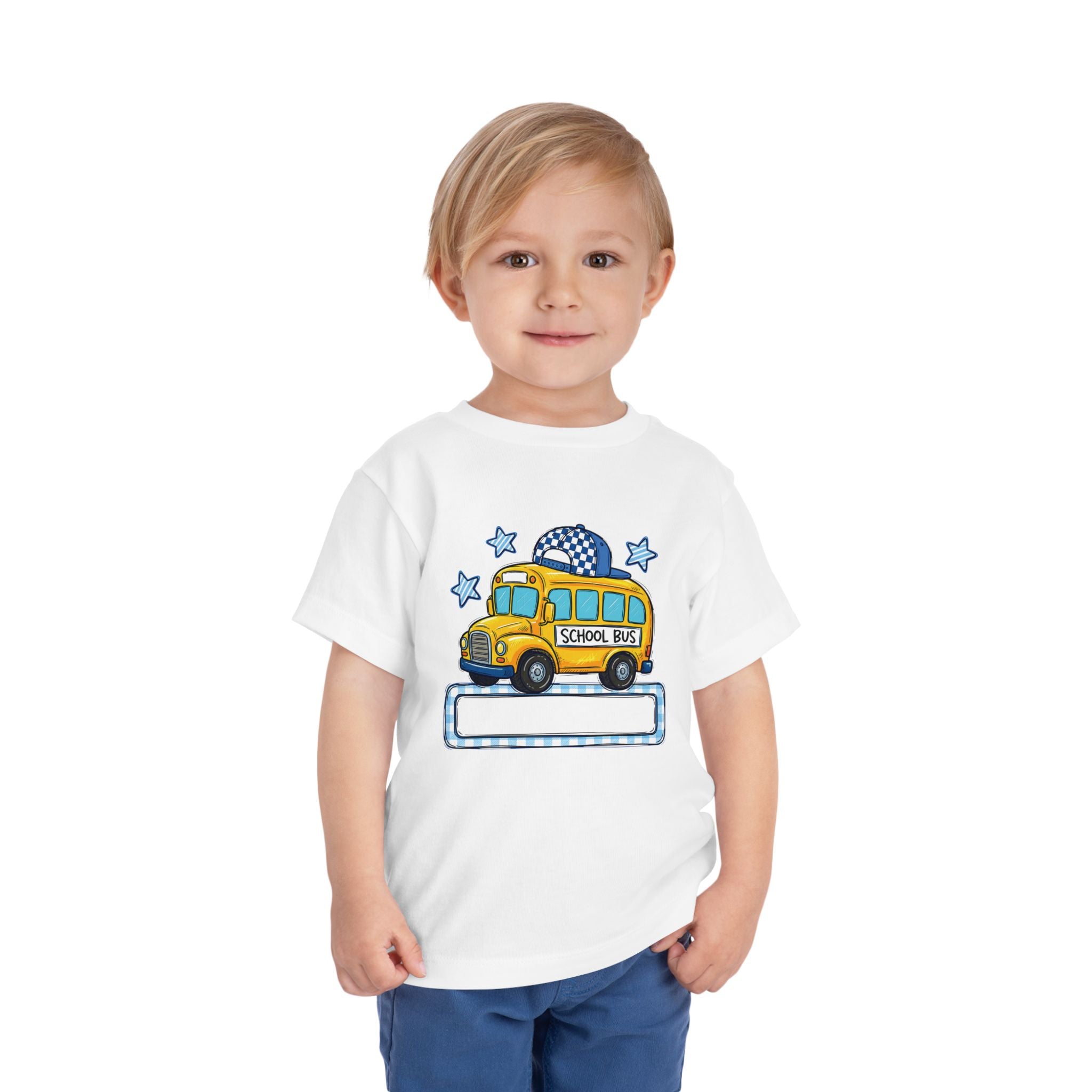 Yellow School Bus Name Shirt