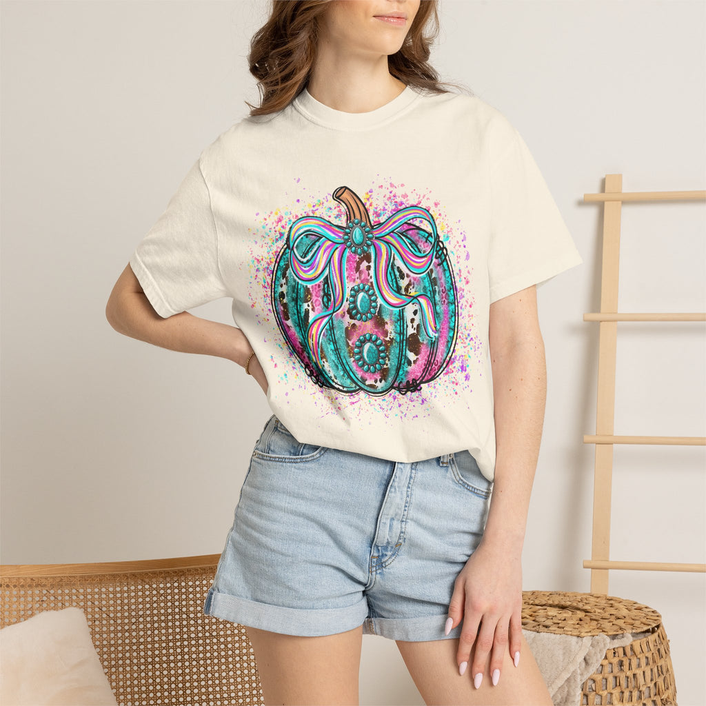 Teal Boho Pumpkin T-Shirt