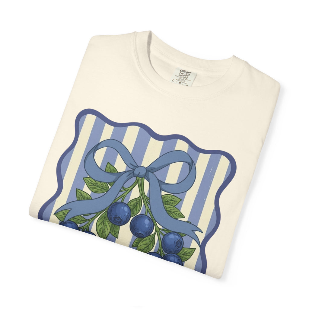 Blueberry Wreath Striped T-Shirt