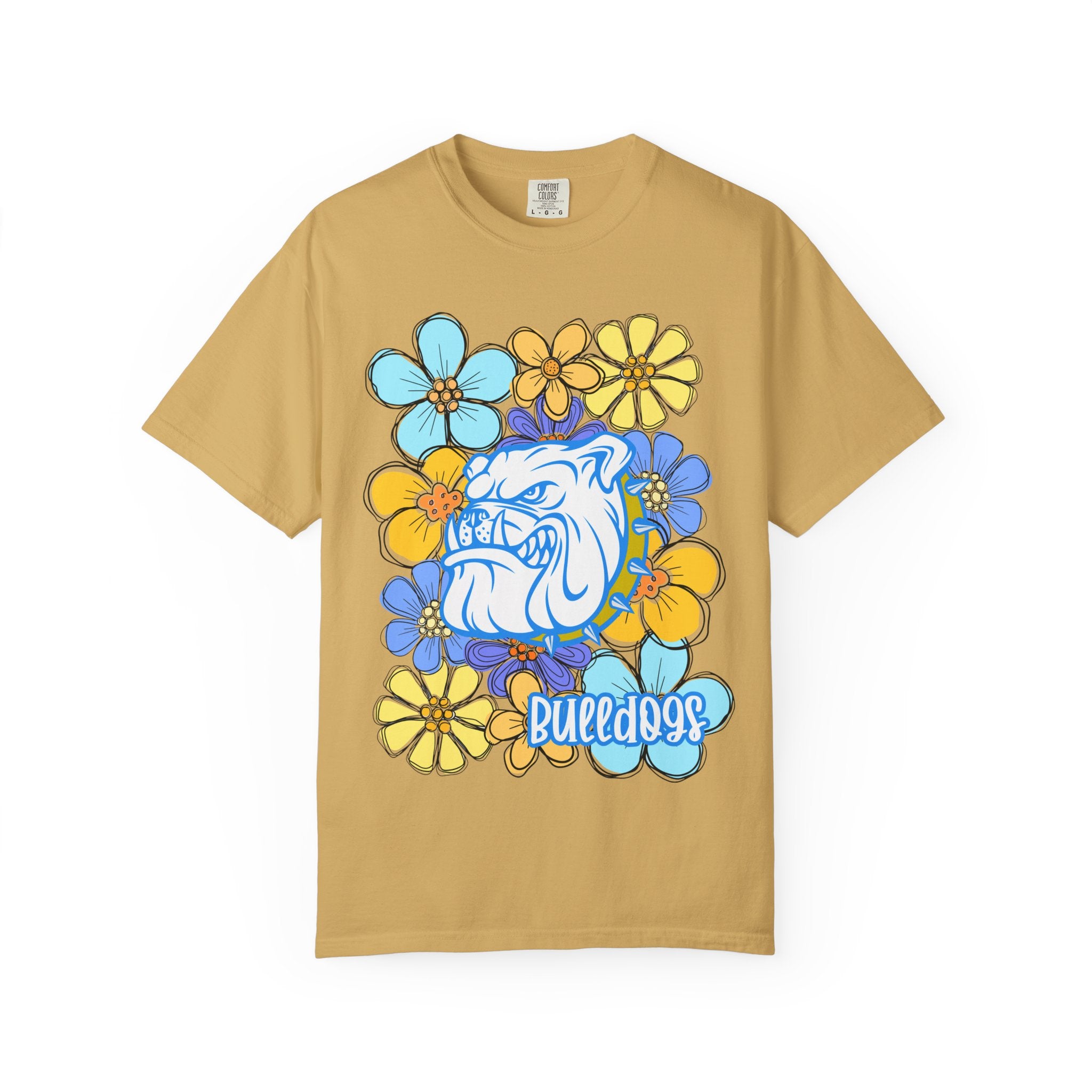 Bulldogs Floral Mascot T-Shirt