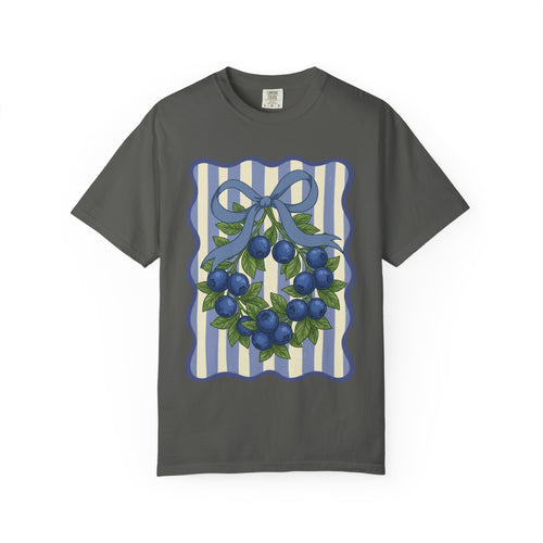 Blueberry Wreath Striped T-Shirt