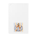 Autumn Blue Pumpkin Waffle Weave Kitchen Towel