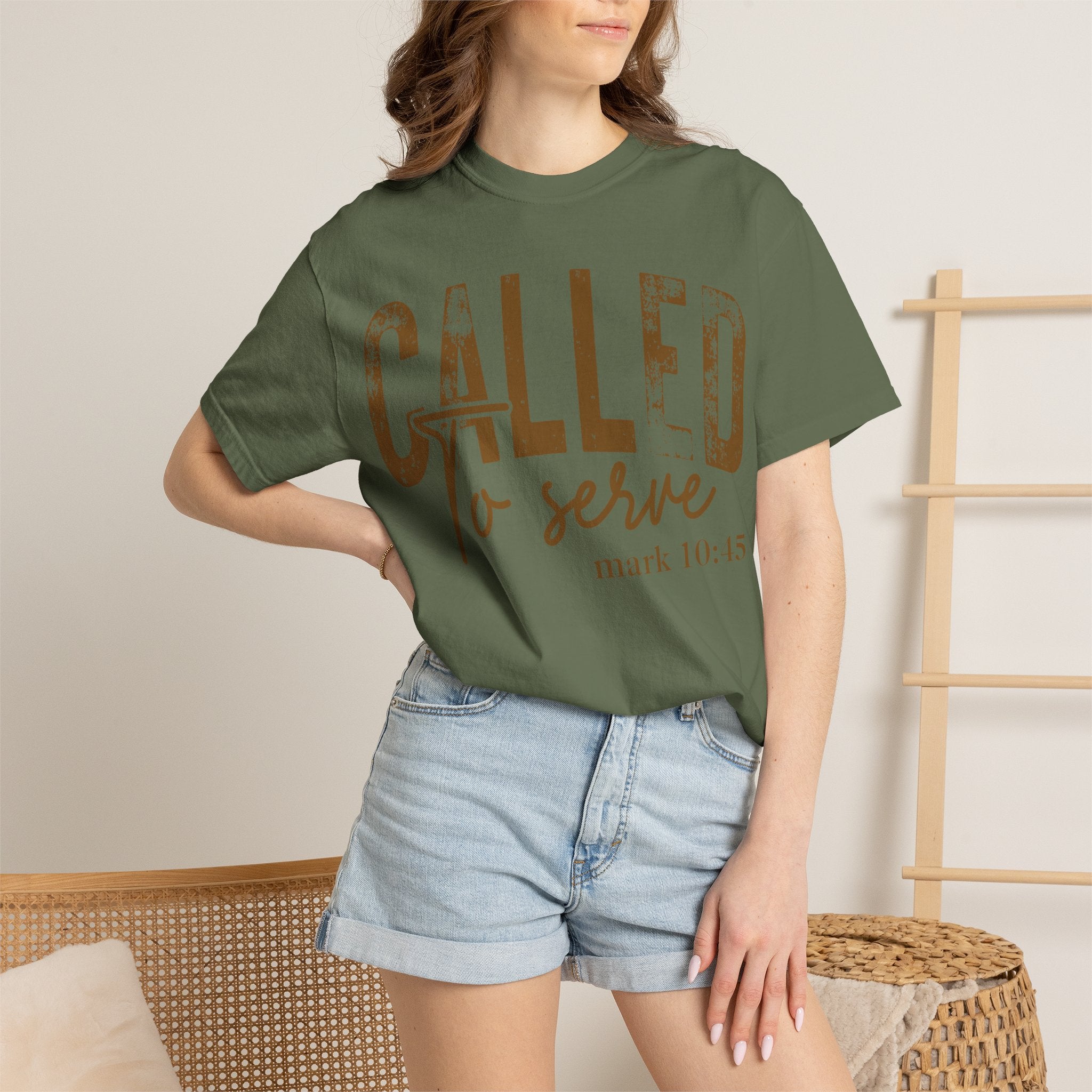 “Called to Serve” Mark 10:45 Christian Tee