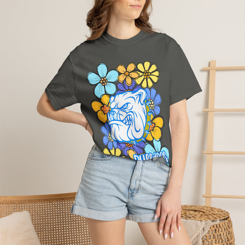Bulldogs Floral Mascot T-Shirt