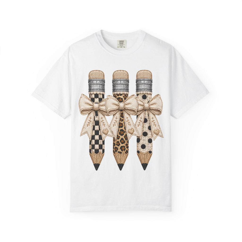 Leopard & Plaid Pencils with Bow