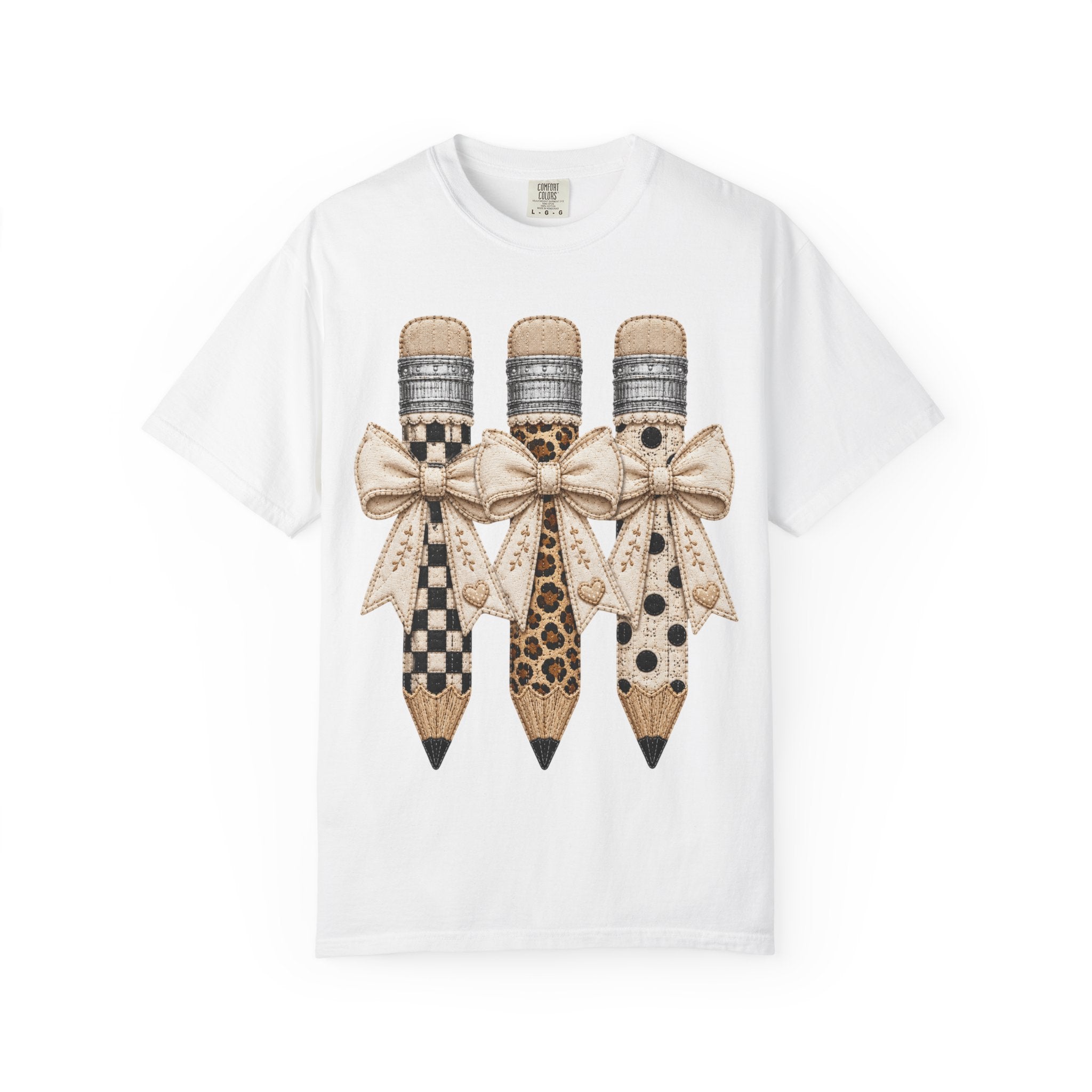 Leopard & Plaid Pencils with Bow