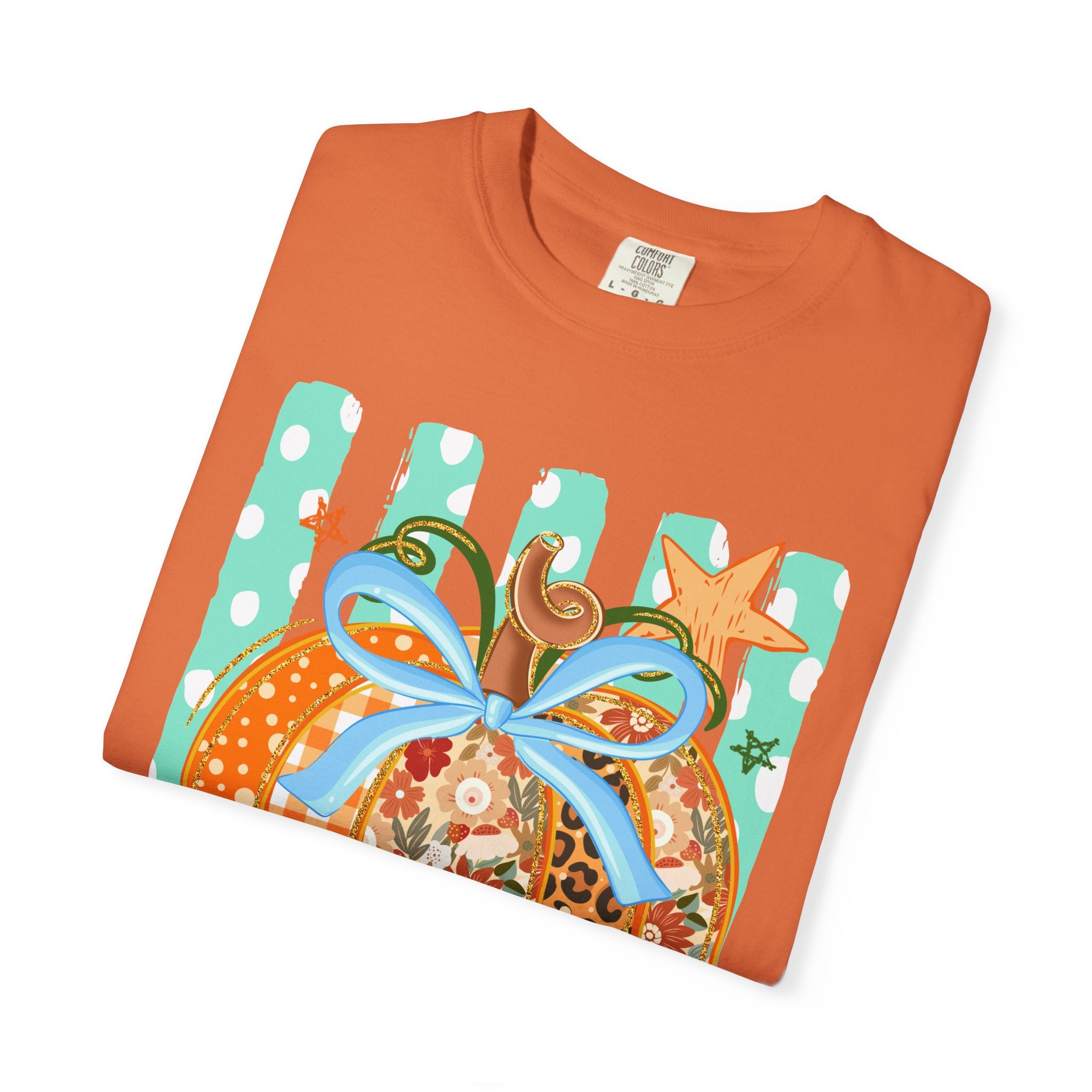 Floral & Gingham Fall Tee
