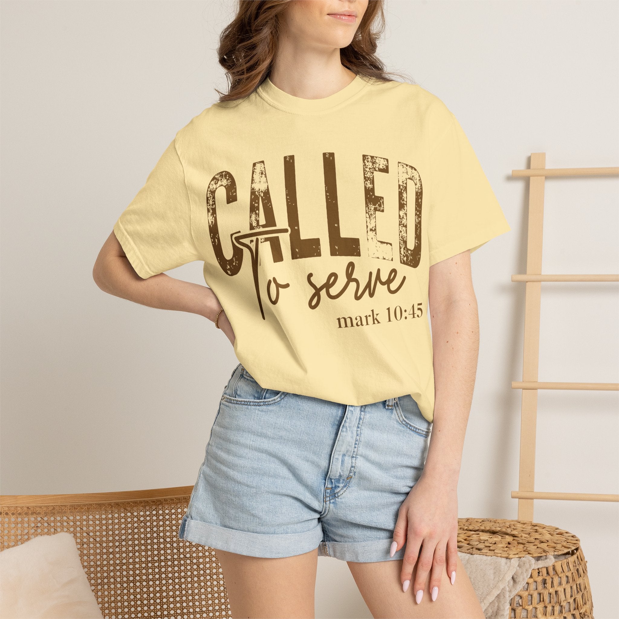 “Called to Serve” Mark 10:45 Christian Tee
