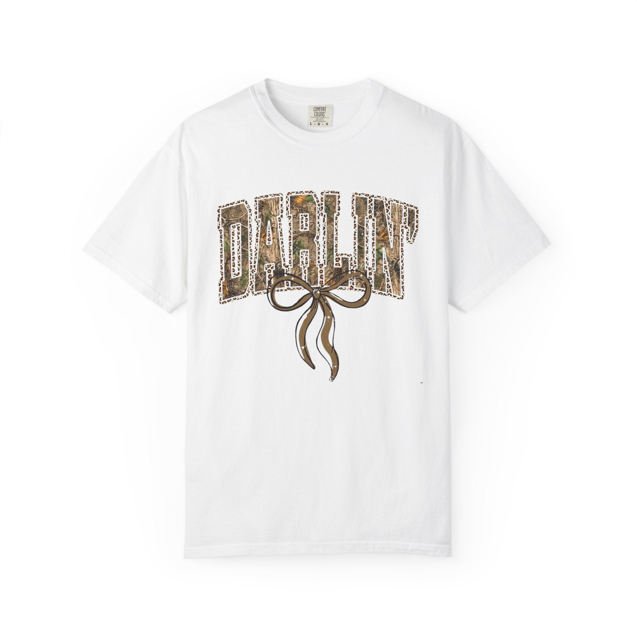 T-Shirt — "Darlin'" Vintage Ribbon Graphic Tee