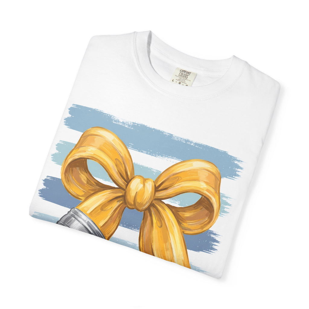 Teacher Pencil Bow T-Shirt