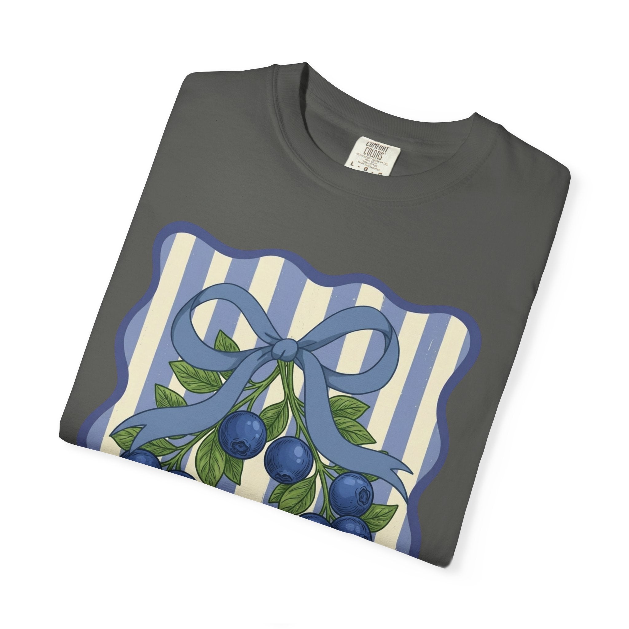 Blueberry Wreath Striped T-Shirt