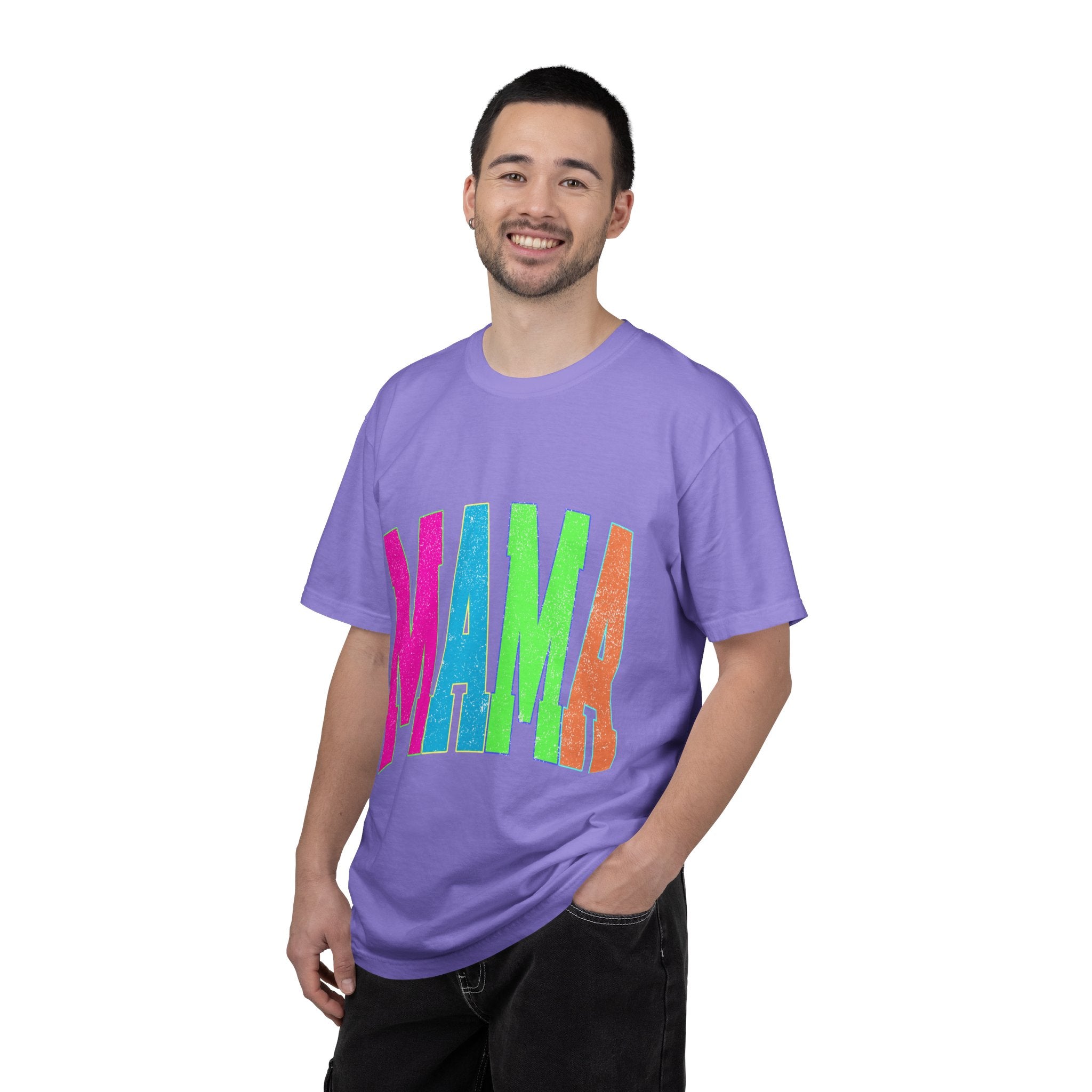 Mama Colorblock Tee — Bright Retro "MAMA" Graphic Shirt for Moms | Mother's Day Gift