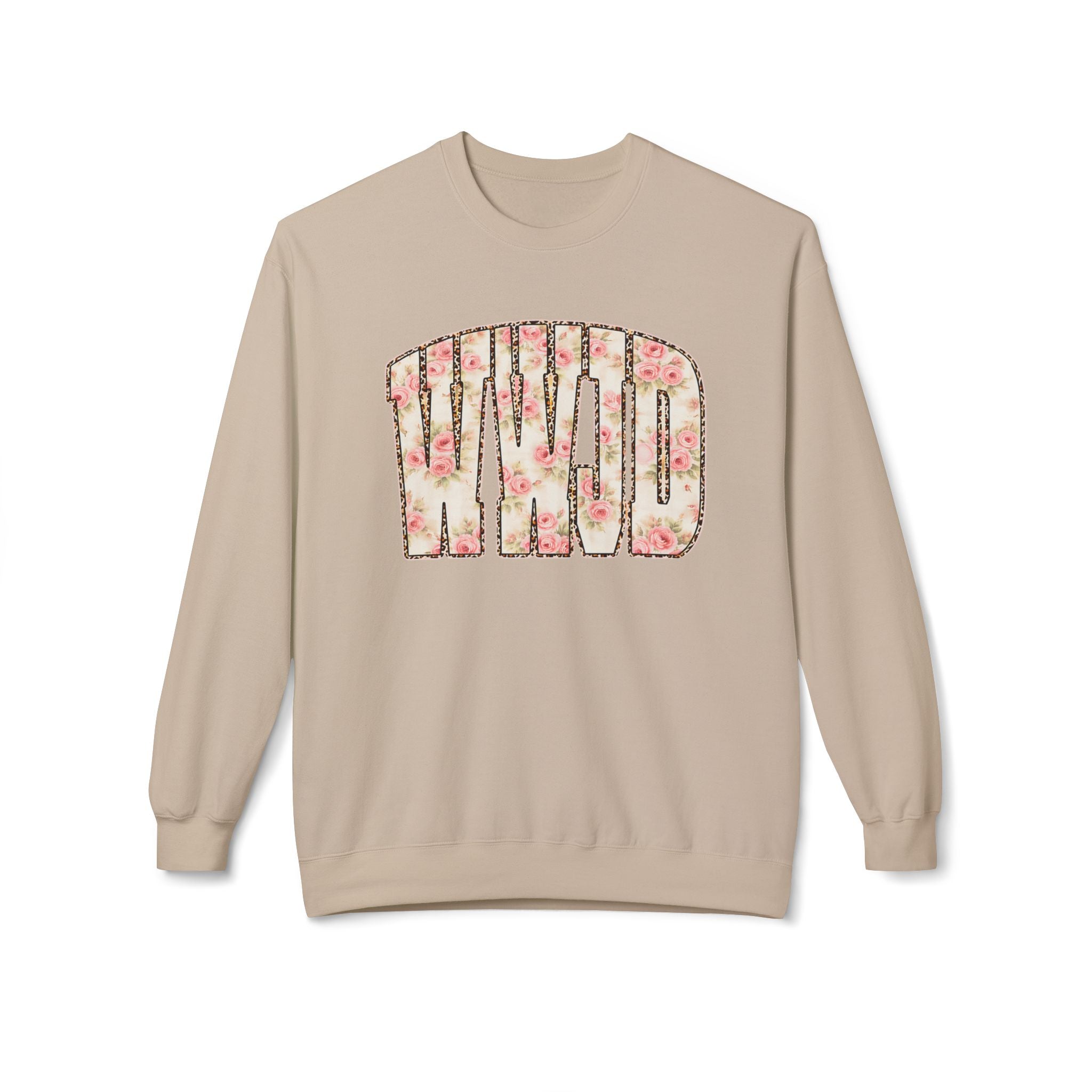 Vintage Rose Lettering Crewneck