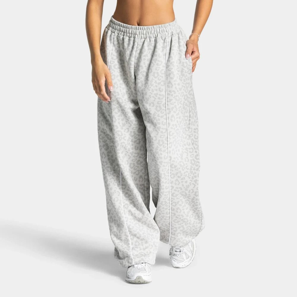 Leopard Print Wide Leg Yoga Pants