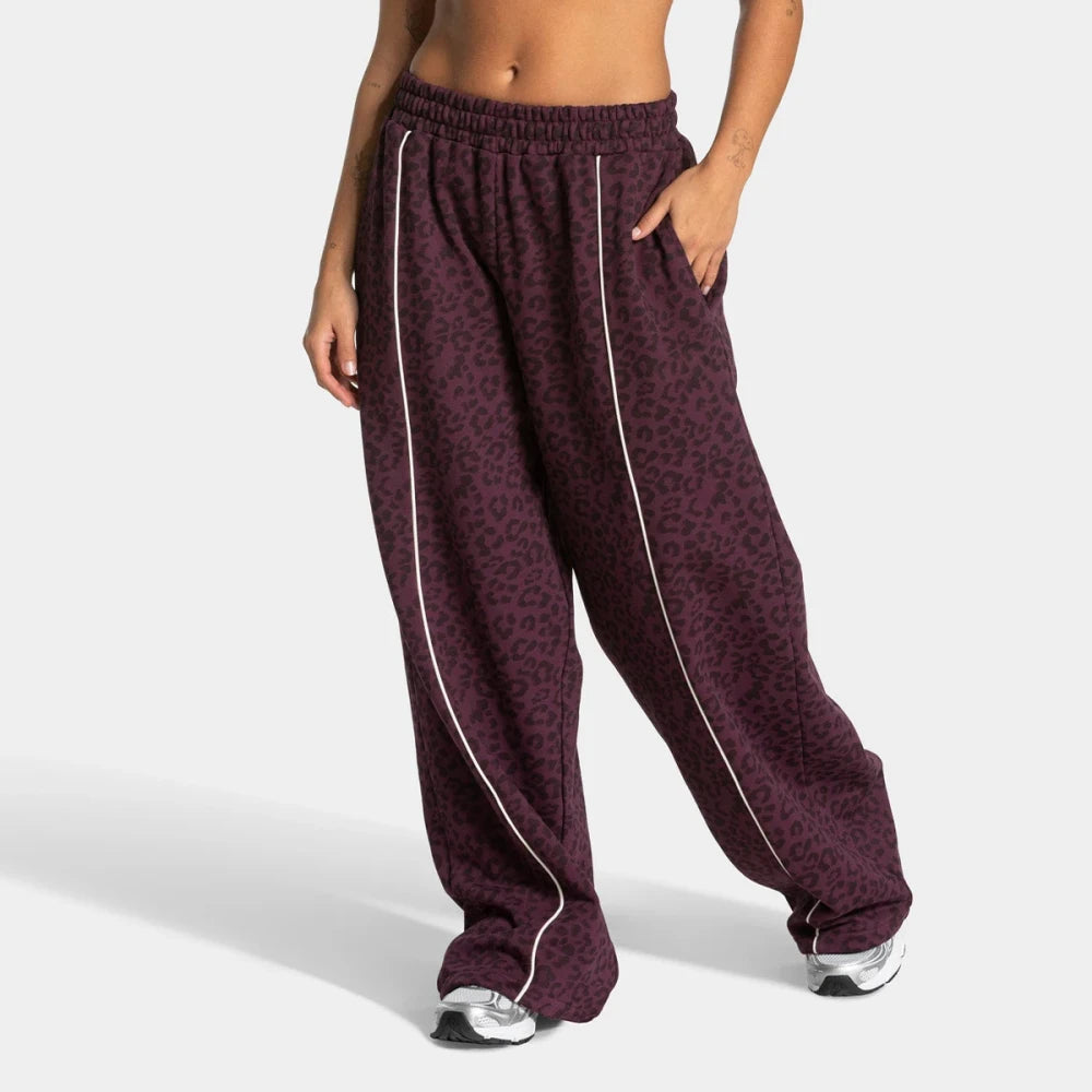 Leopard Print Wide Leg Yoga Pants