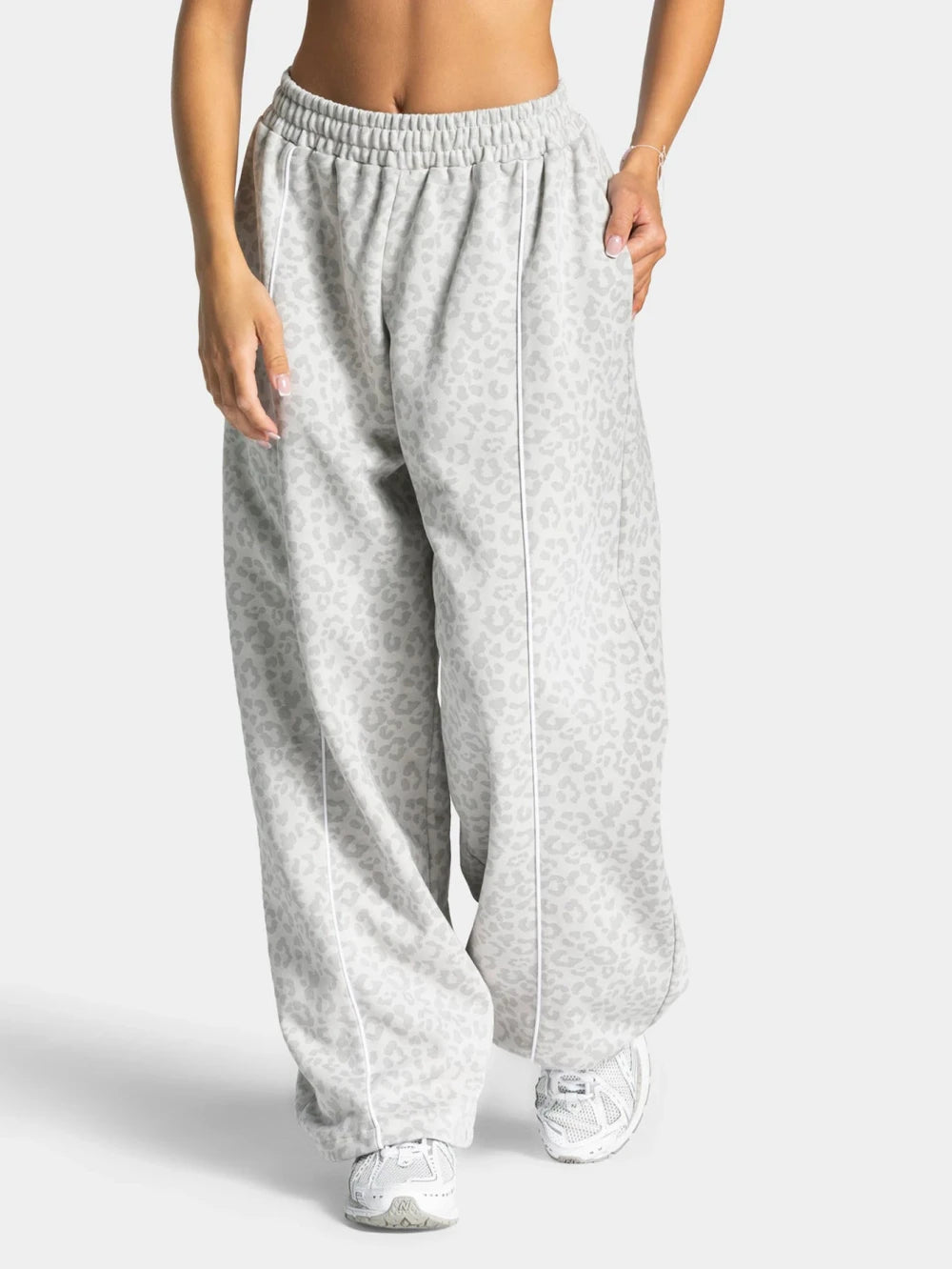 Leopard Print Wide Leg Yoga Pants