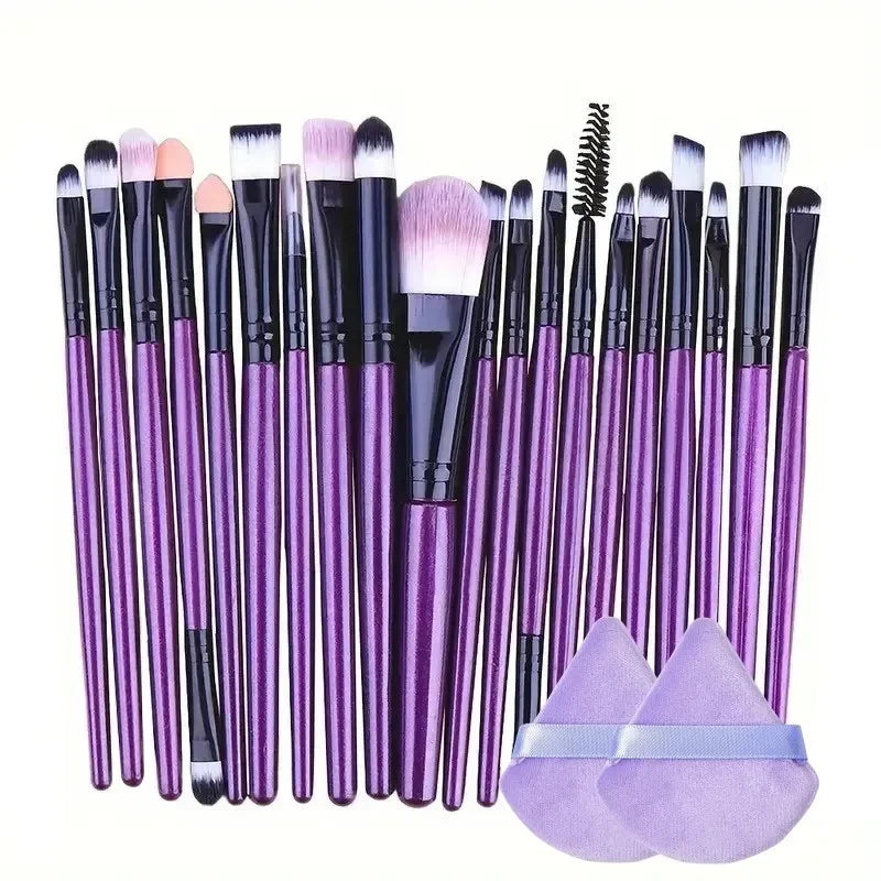 Comprehensive Synthetic Makeup Brush Set