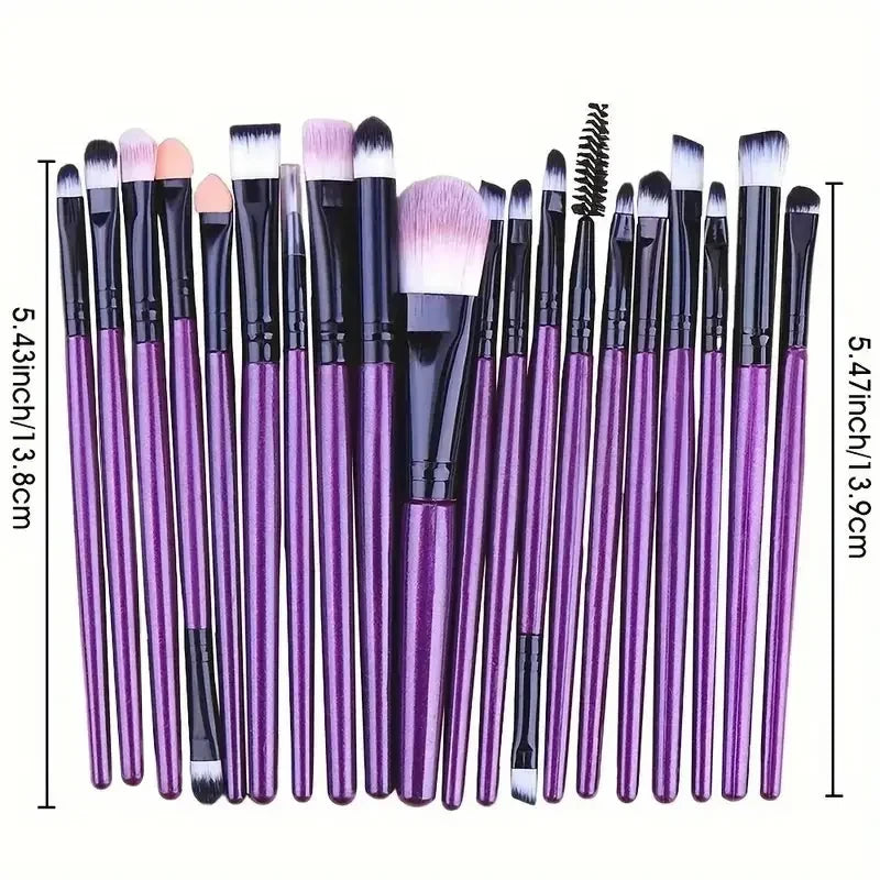 Comprehensive Synthetic Makeup Brush Set