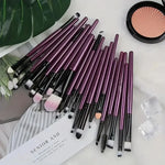 Comprehensive Synthetic Makeup Brush Set