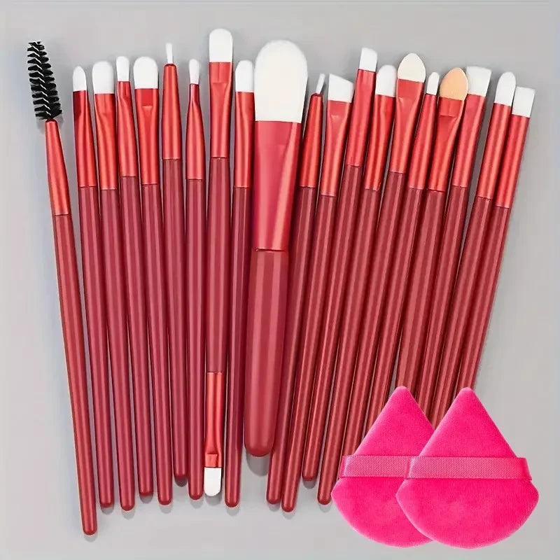 Comprehensive Synthetic Makeup Brush Set