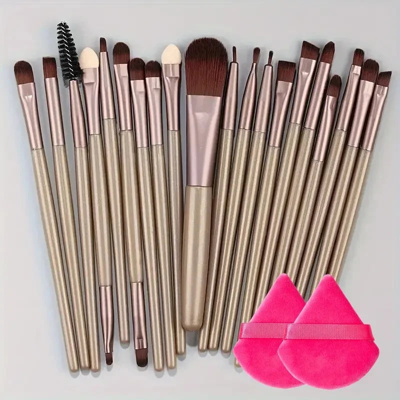Comprehensive Synthetic Makeup Brush Set