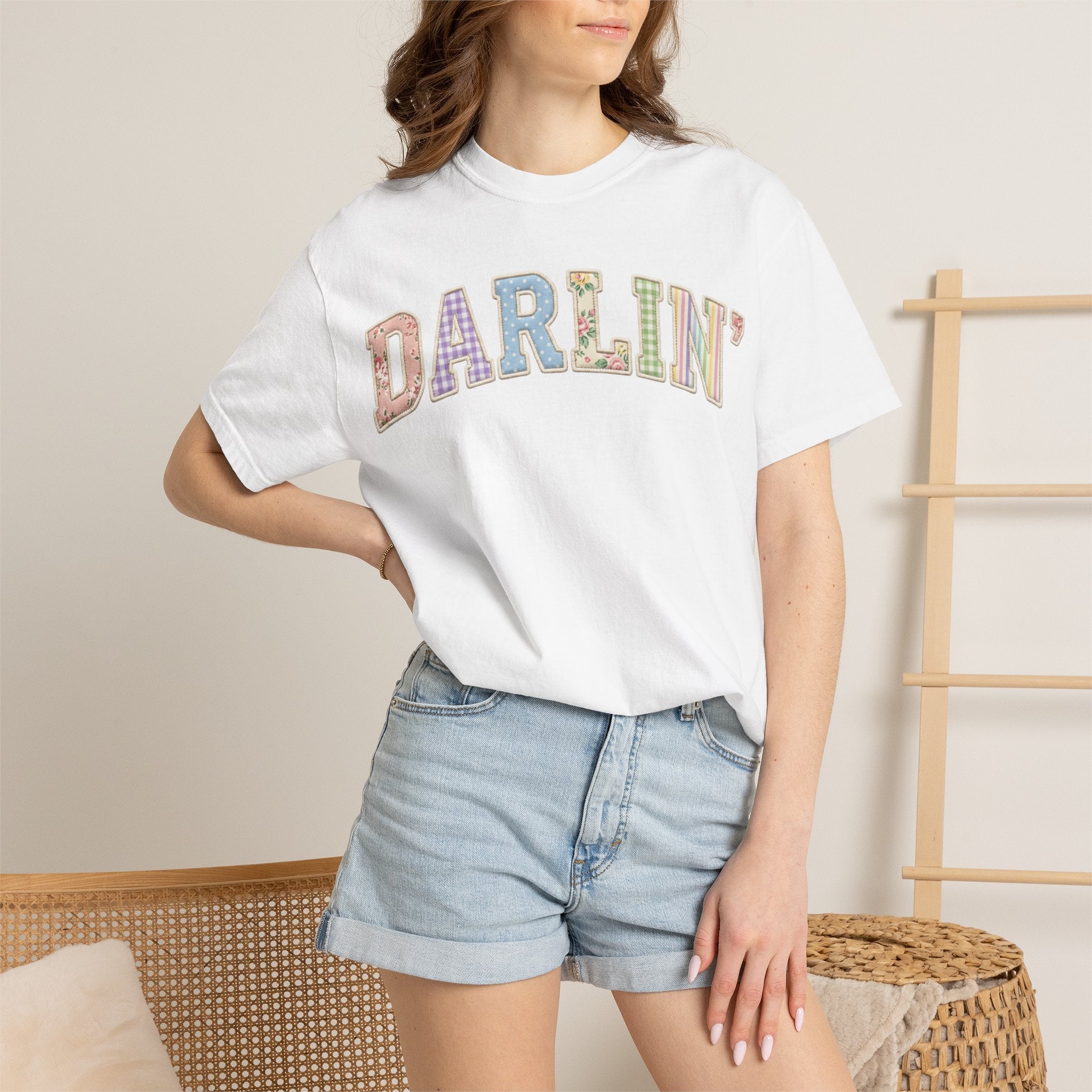 Darlin' Floral Patch T-Shirt