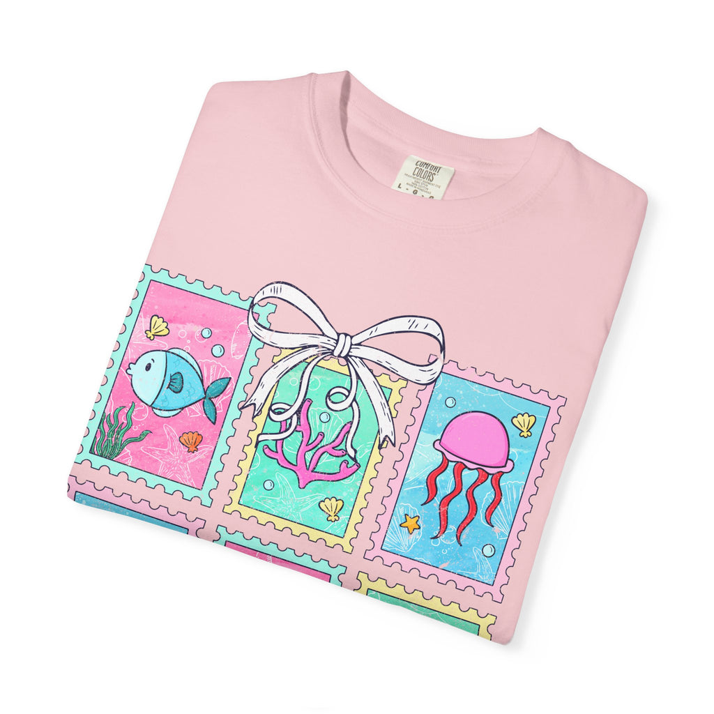 Sea Critter Stamp T-Shirt — Cute Marine Animals Graphic Tee