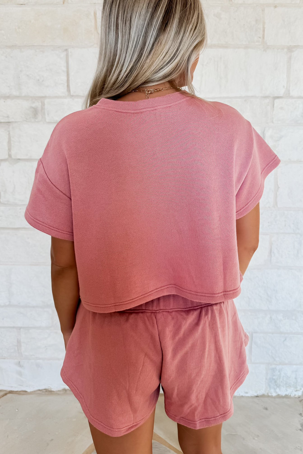 Tee and Ruffle High Waist Skort Set