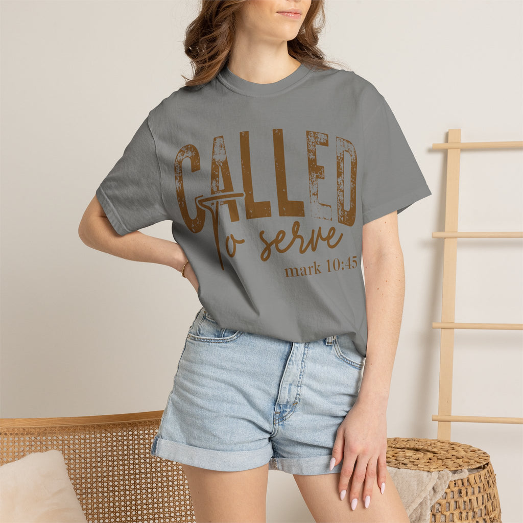 “Called to Serve” Mark 10:45 Christian Tee