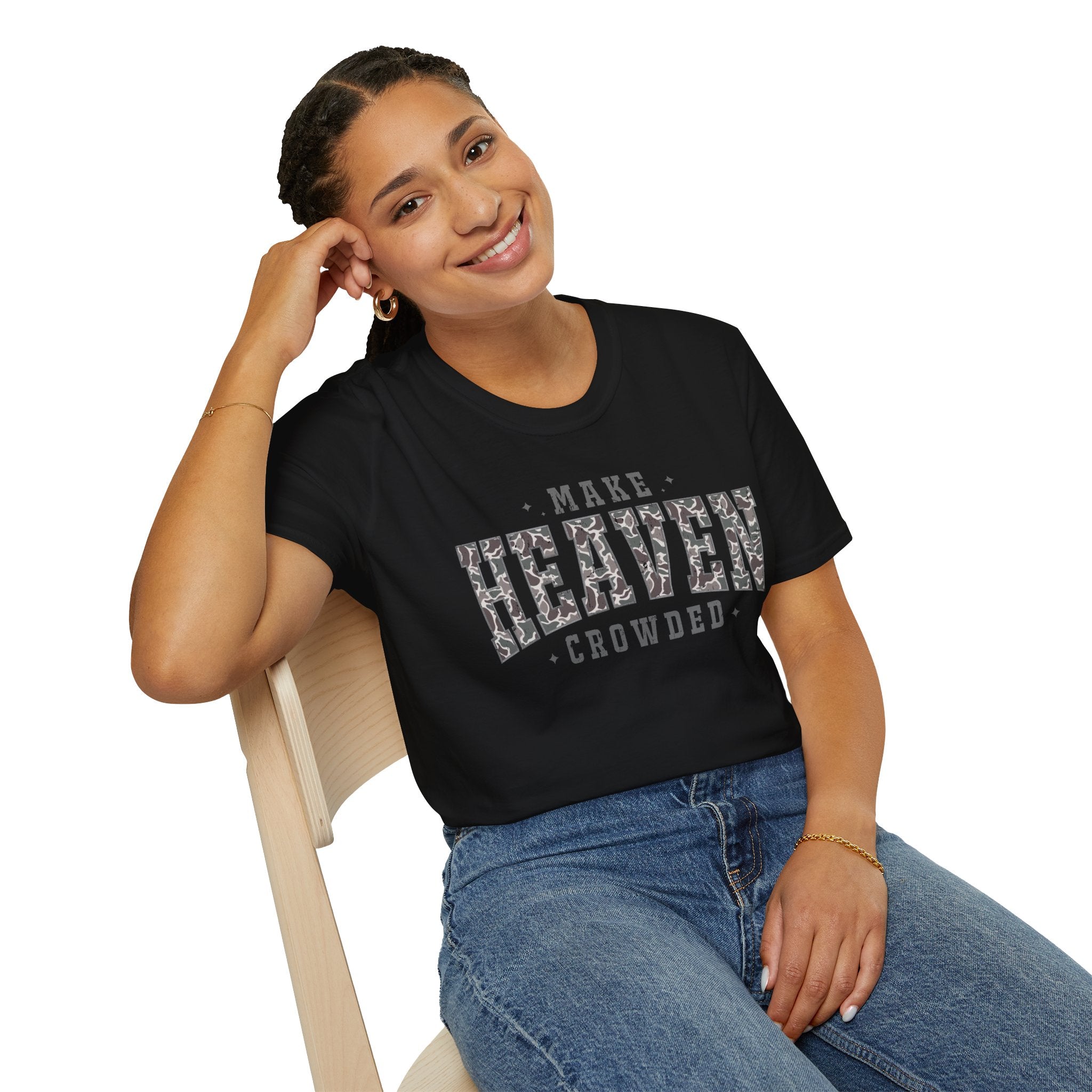 Make Heaven Crowded T-Shirt — Christian Faith Inspirational Graphic Tee