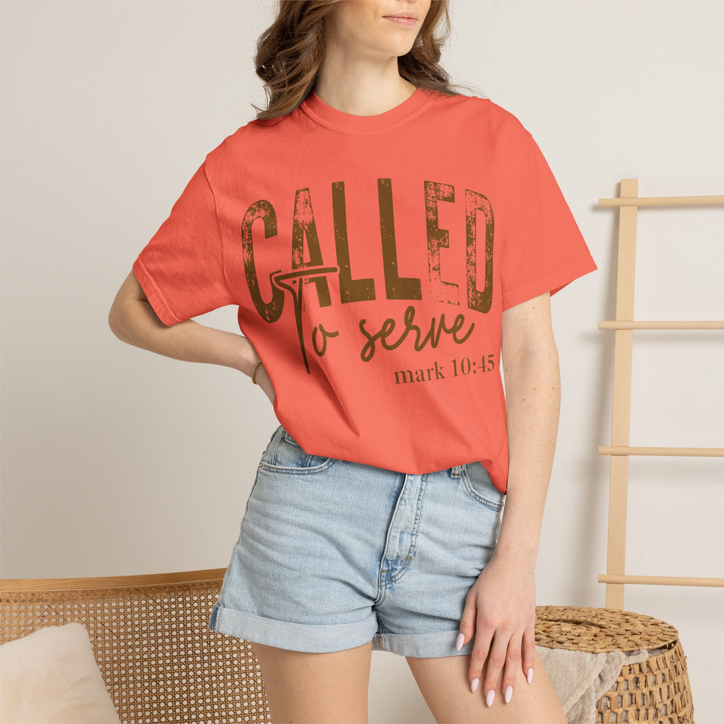 “Called to Serve” Mark 10:45 Christian Tee