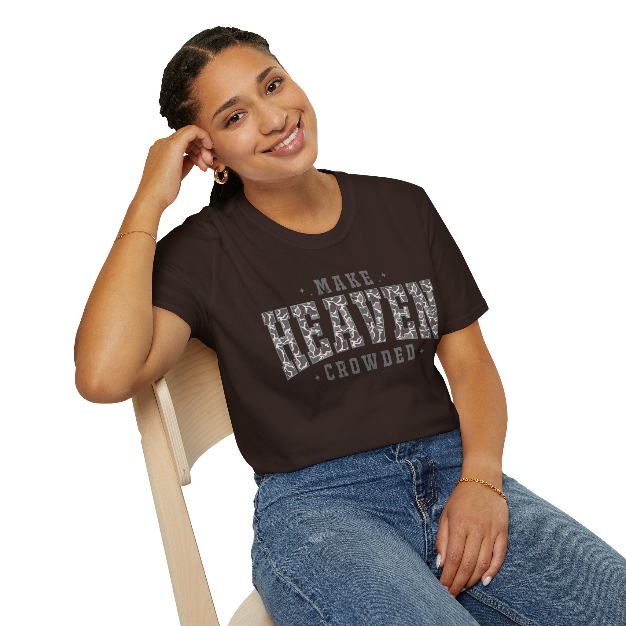 Make Heaven Crowded T-Shirt — Christian Faith Inspirational Graphic Tee