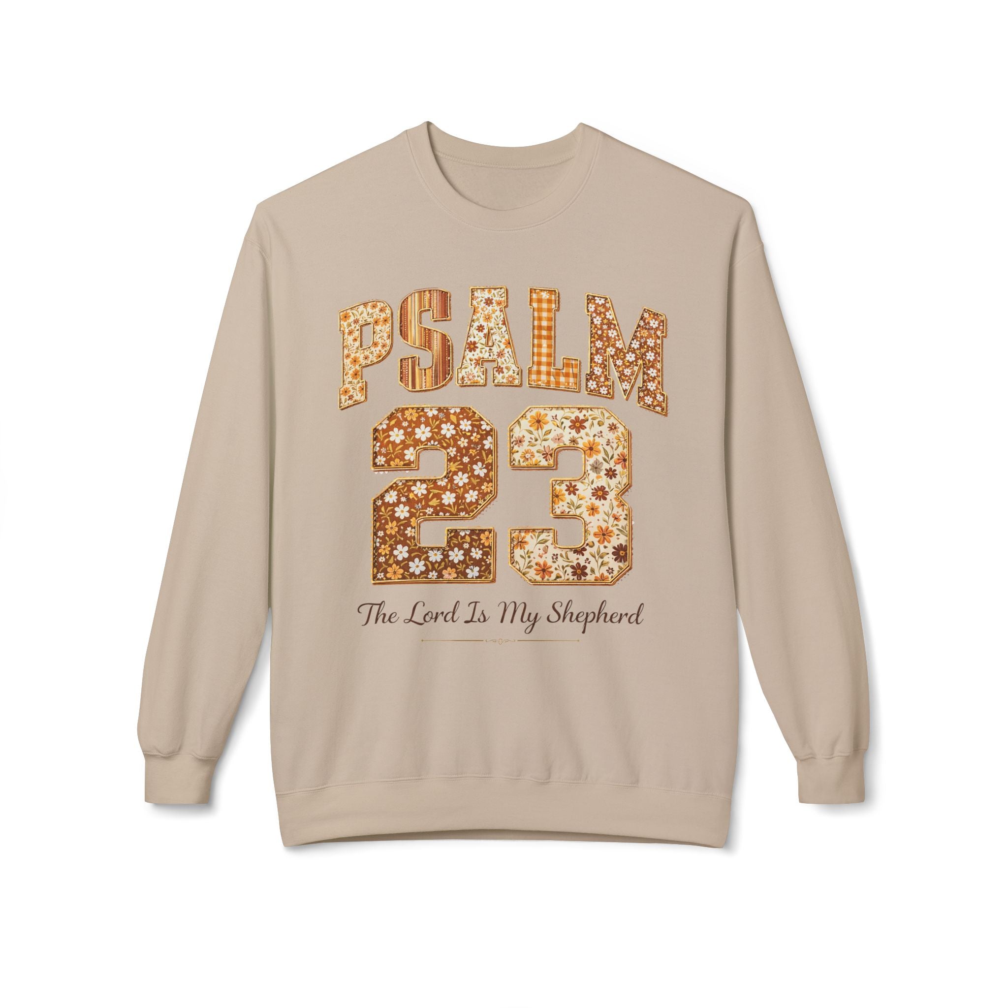 "The Lord Is My Shepherd" Floral Vintage Football Design