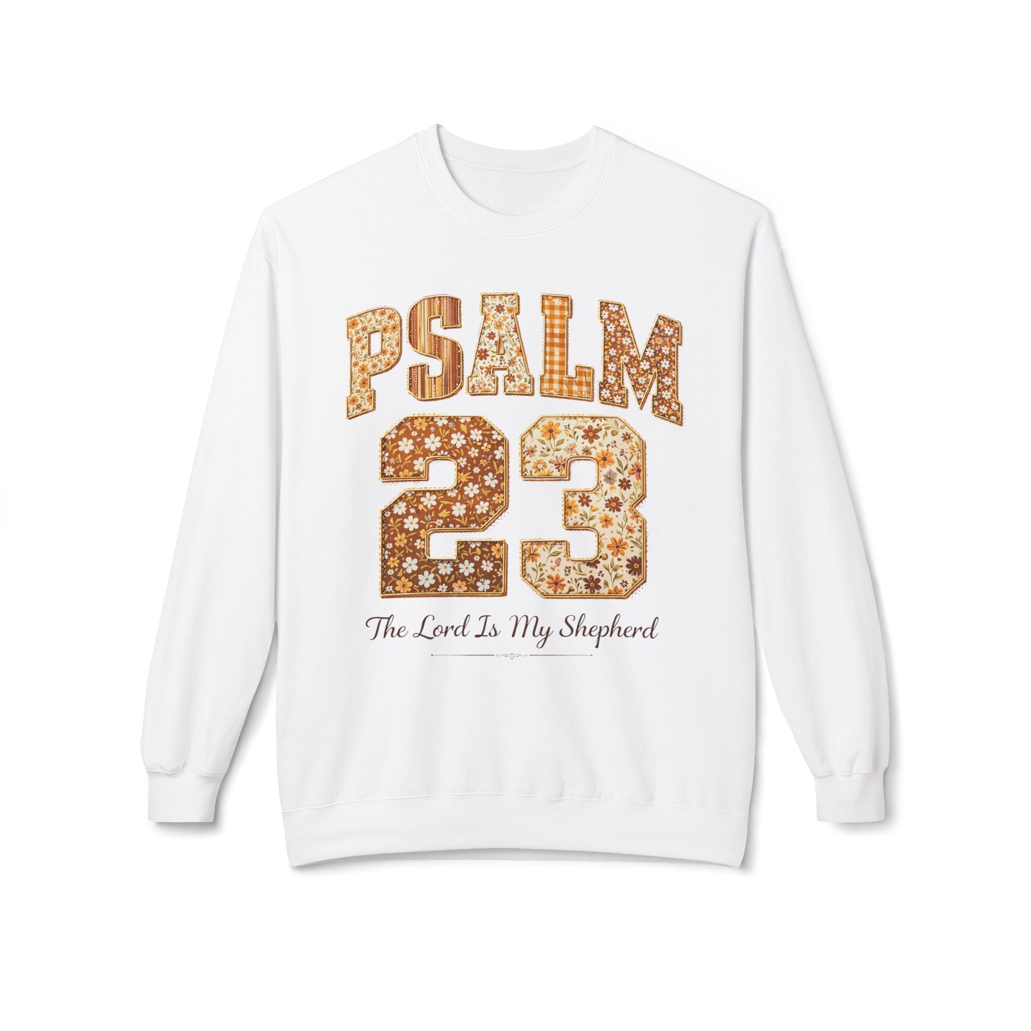 "The Lord Is My Shepherd" Floral Vintage Football Design