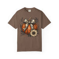 Autumn Pumpkin & Sunflower T-Shirt — Rustic Fall Harvest Tee