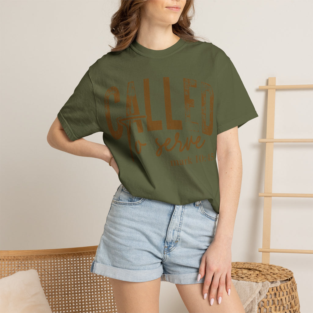 “Called to Serve” Mark 10:45 Christian Tee