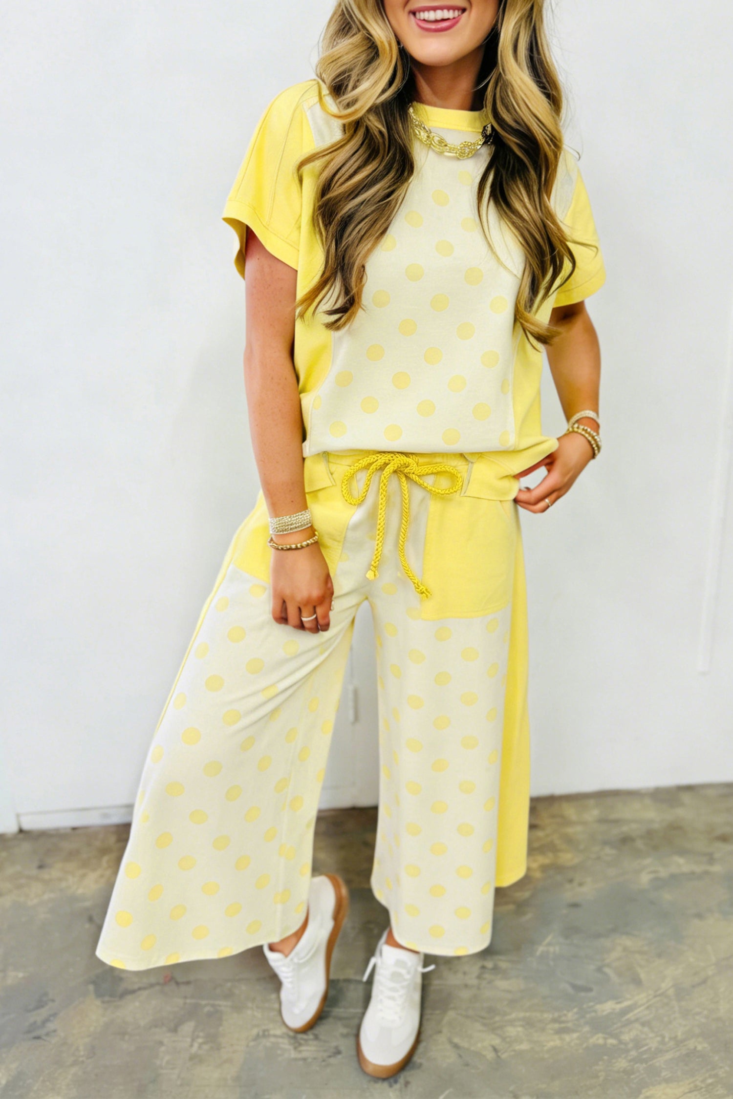 Block Patchwork Polka Dot SET