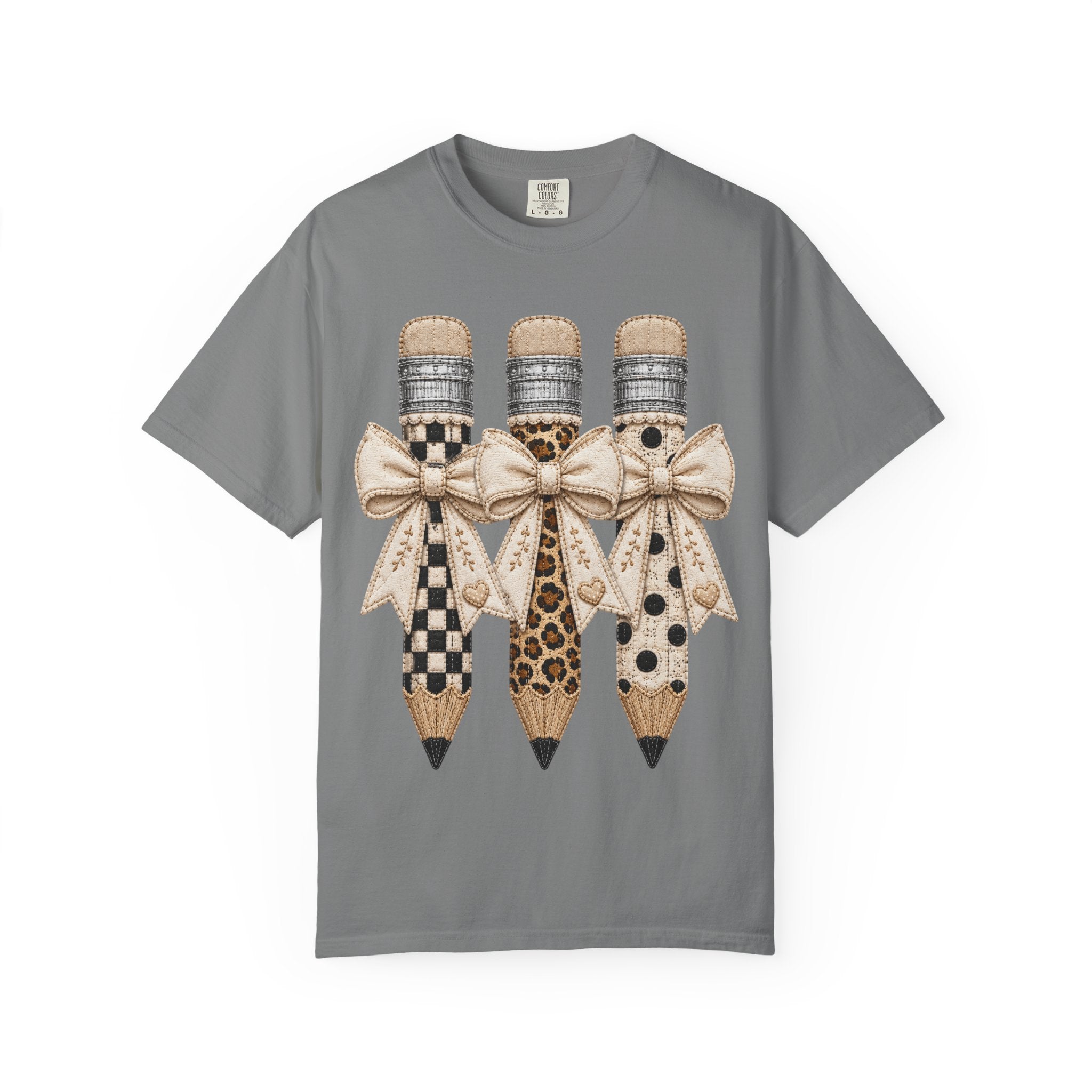 Leopard & Plaid Pencils with Bow