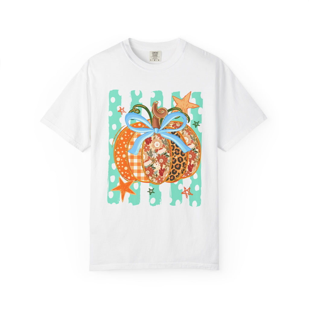 Floral & Gingham Fall Tee