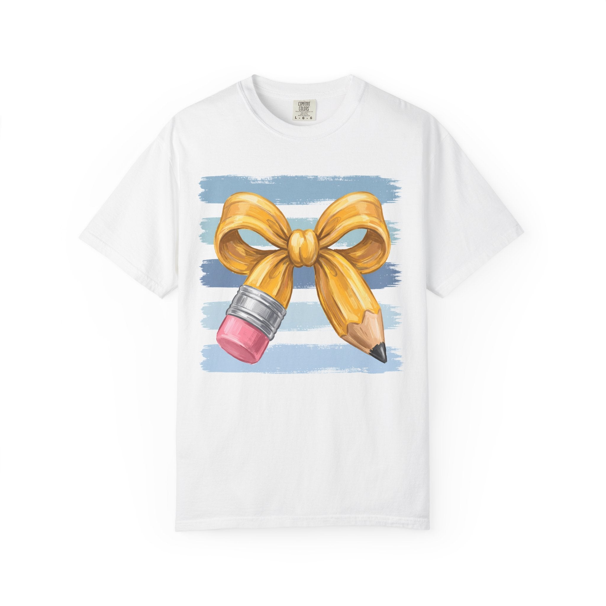 Teacher Pencil Bow T-Shirt