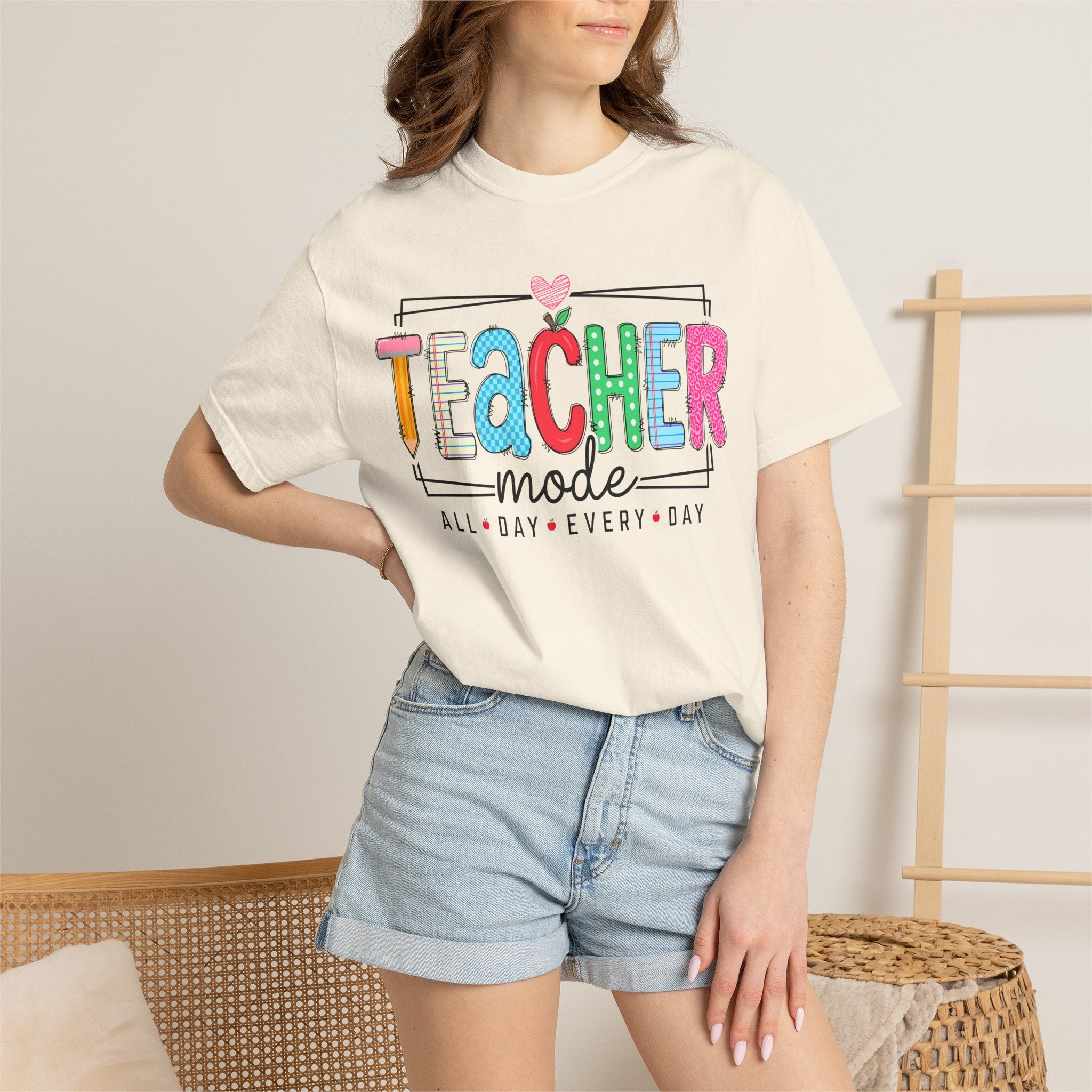 "Teacher Mode: All Day Every Day" Graphic Tee