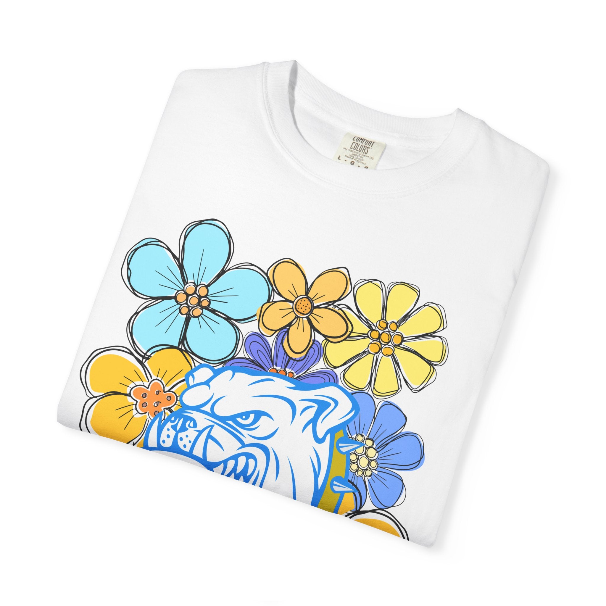 Bulldogs Floral Mascot T-Shirt