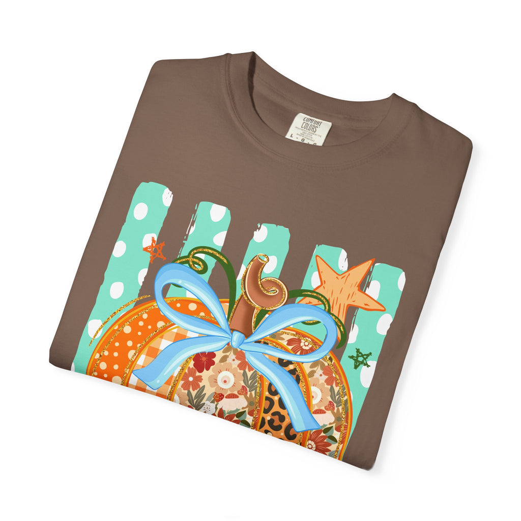 Floral & Gingham Fall Tee