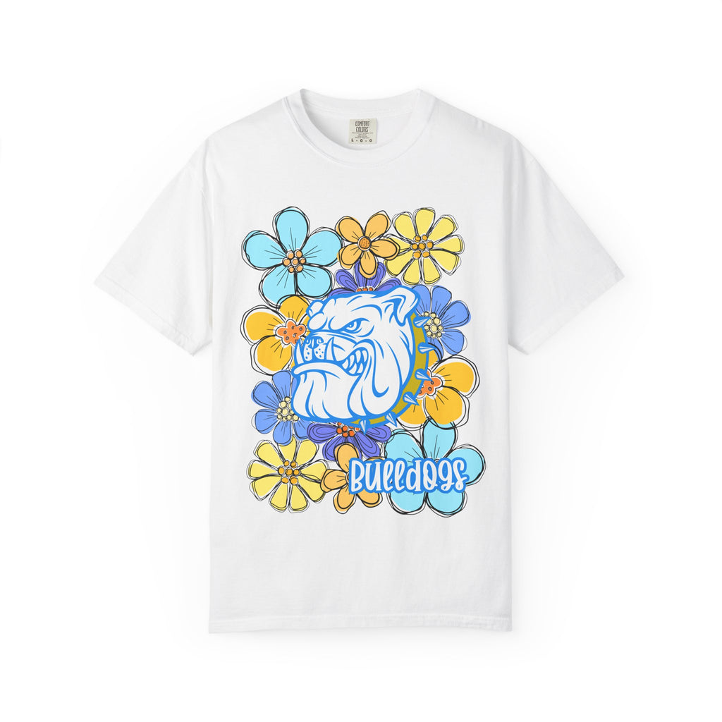 Bulldogs Floral Mascot T-Shirt
