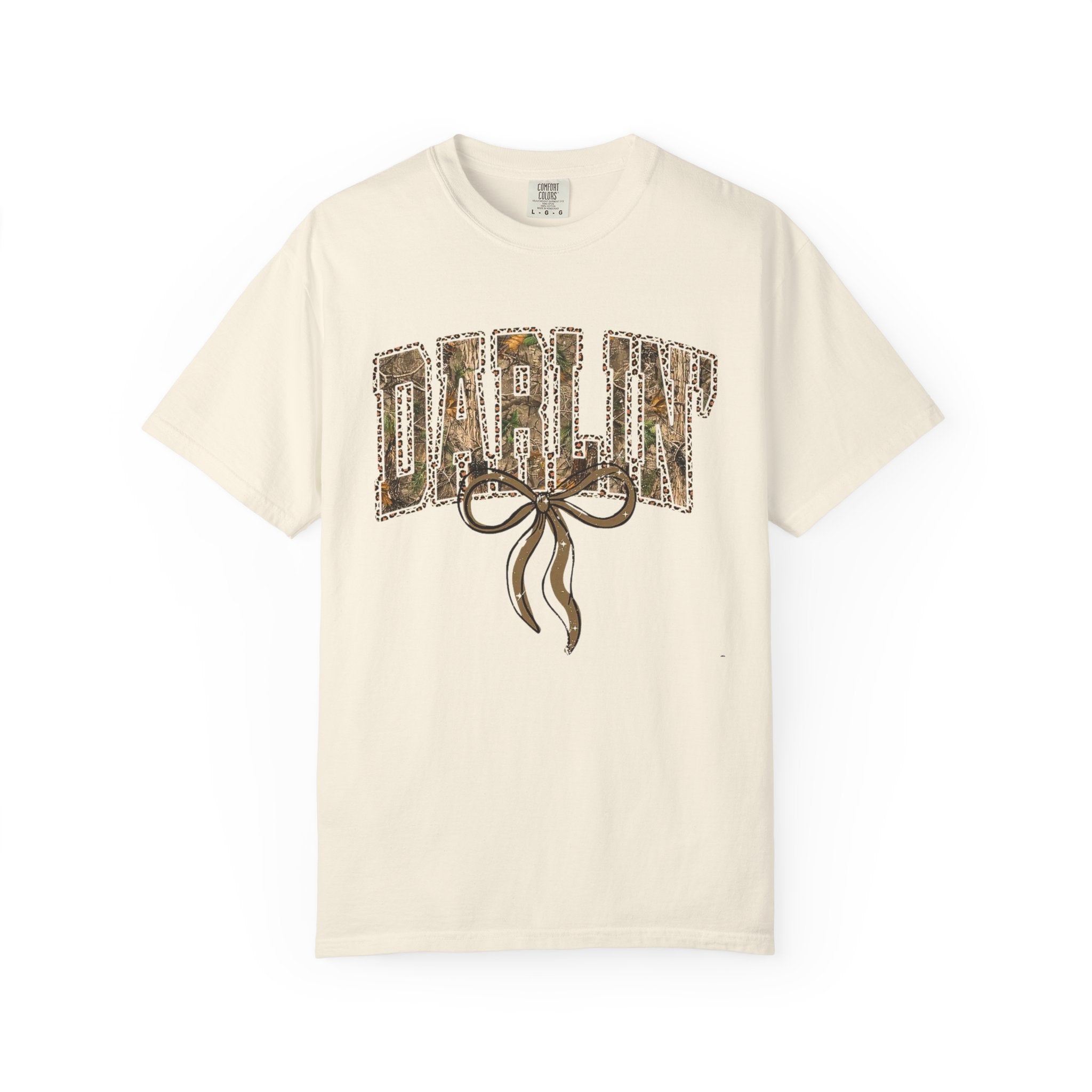 T-Shirt — "Darlin'" Vintage Ribbon Graphic Tee